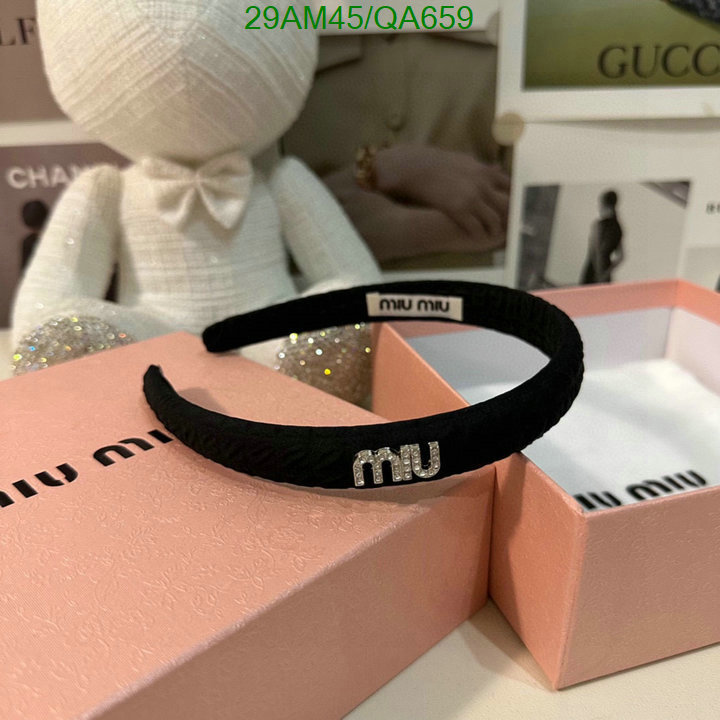 Headband-MIU MIU Code: QA659 $: 29USD