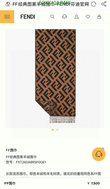 Scarf-Fendi Code: UM46 $: 52USD