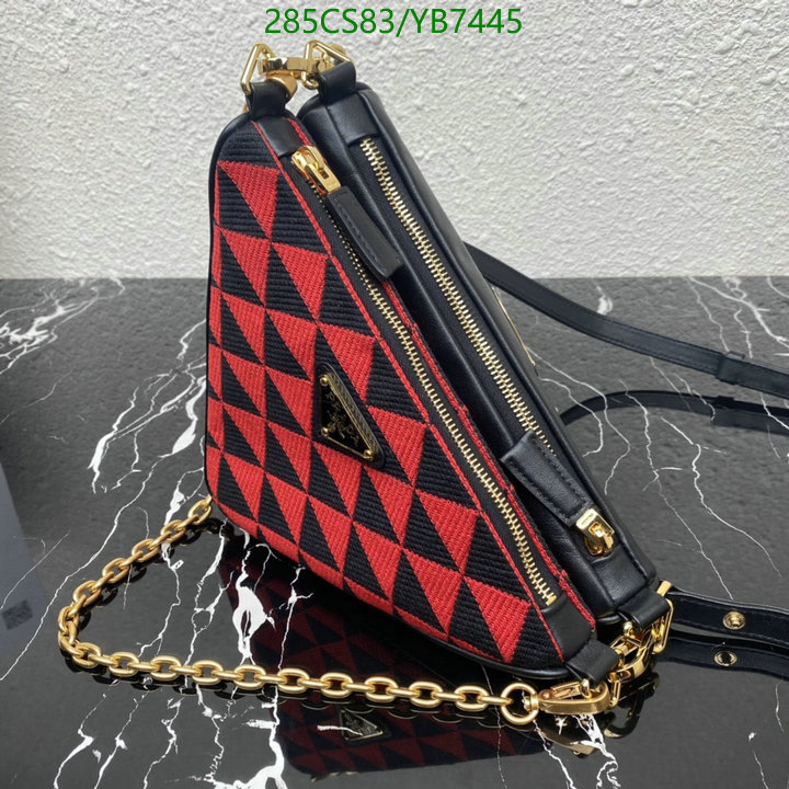 Prada Bag-(Mirror)-Triangle- Code: YB7445 $: 285USD