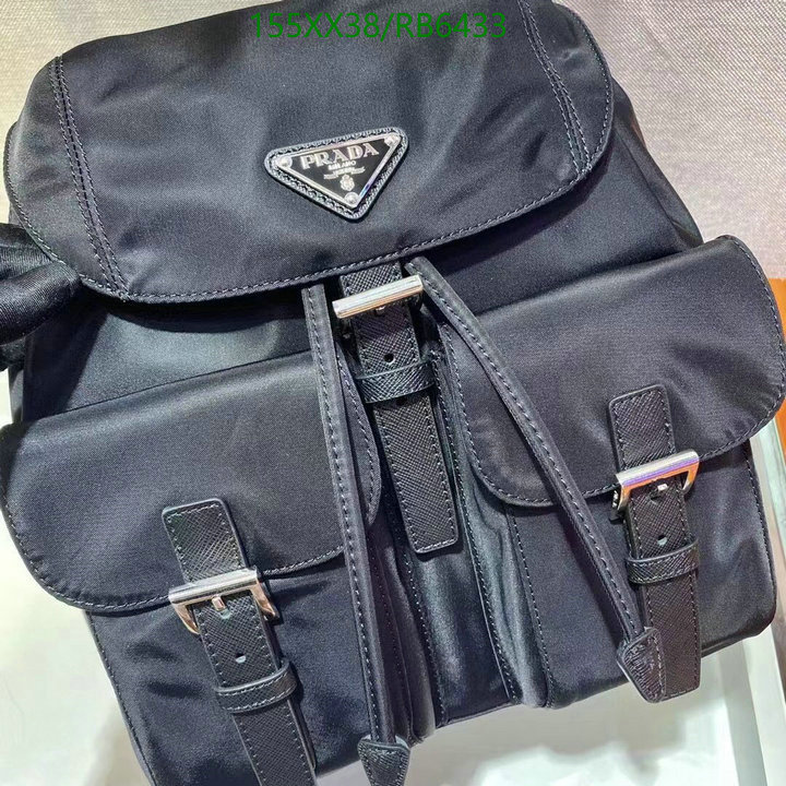 Prada Bag-(Mirror)-Backpack- Code: RB6433 $: 155USD
