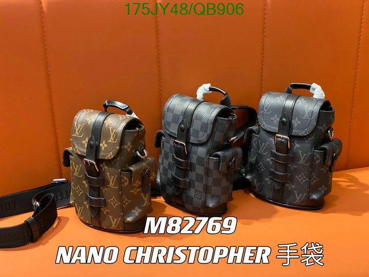 LV Bag-(Mirror)-Backpack- Code: QB906 $: 175USD