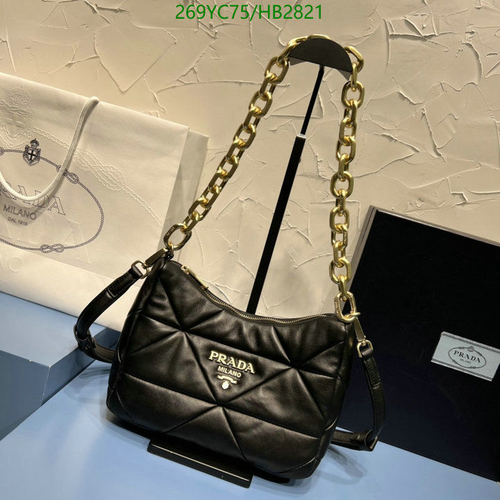 Prada Bag-(Mirror)-Handbag- Code: HB2821 $: 269USD