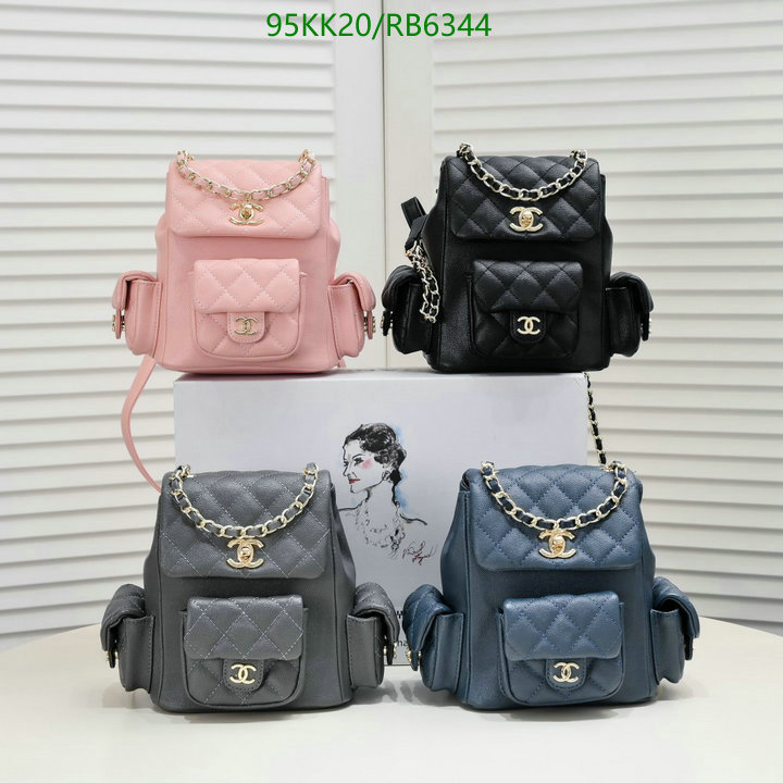 Chanel Bag-(4A)-Backpack- Code: RB6344 $: 95USD