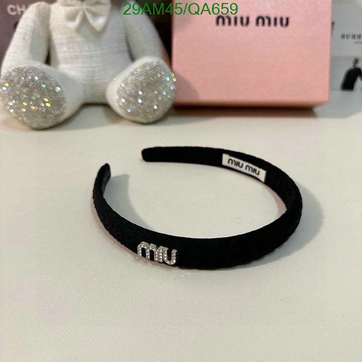 Headband-MIU MIU Code: QA659 $: 29USD