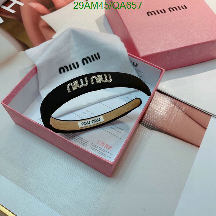 Headband-MIU MIU Code: QA657 $: 29USD