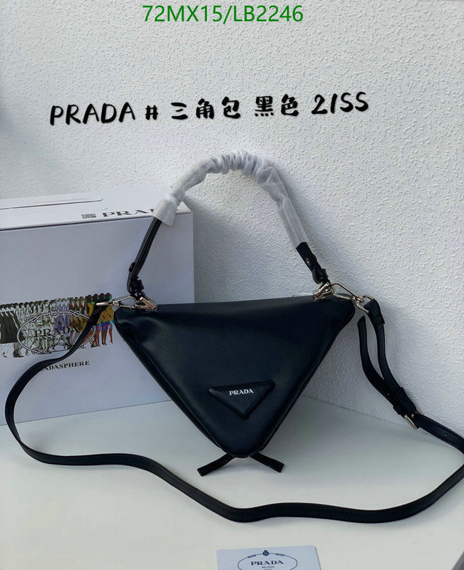 Prada Bag-(4A)-Triangle- Code: LB2246 $: 72USD