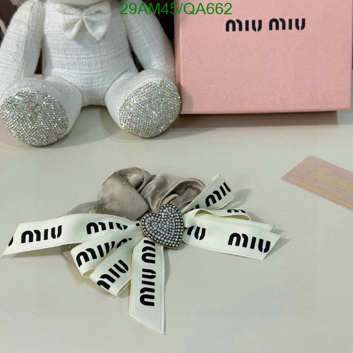 Headband-MIU MIU Code: QA662 $: 29USD