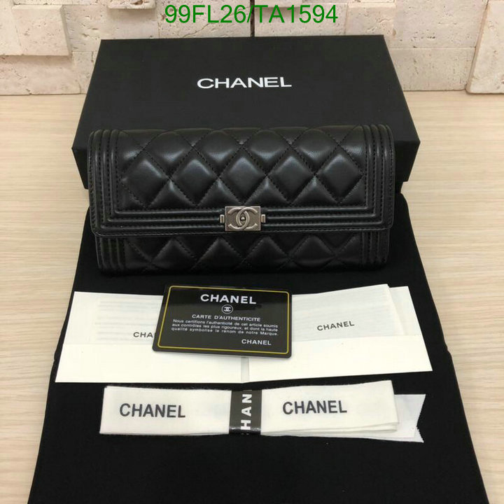 Chanel Bag-(Mirror)-Wallet- Code: TA1594 $: 99USD