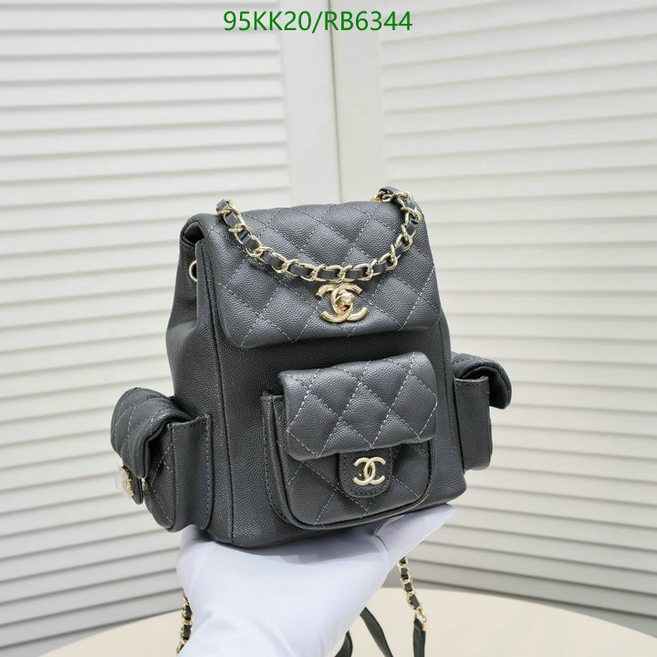 Chanel Bag-(4A)-Backpack- Code: RB6344 $: 95USD