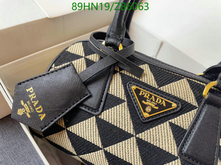 Prada Bag-(4A)-Handbag- Code: ZB6063 $: 89USD