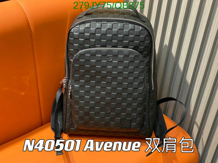 LV Bag-(Mirror)-Backpack- Code: QB875 $: 279USD