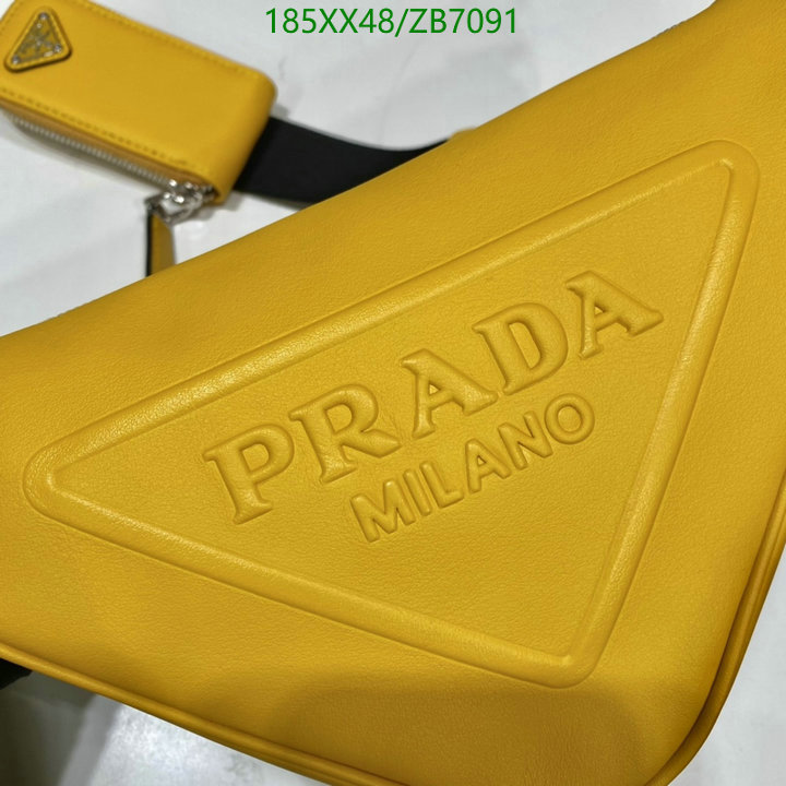 Prada Bag-(Mirror)-Triangle- Code: ZB7091 $: 185USD