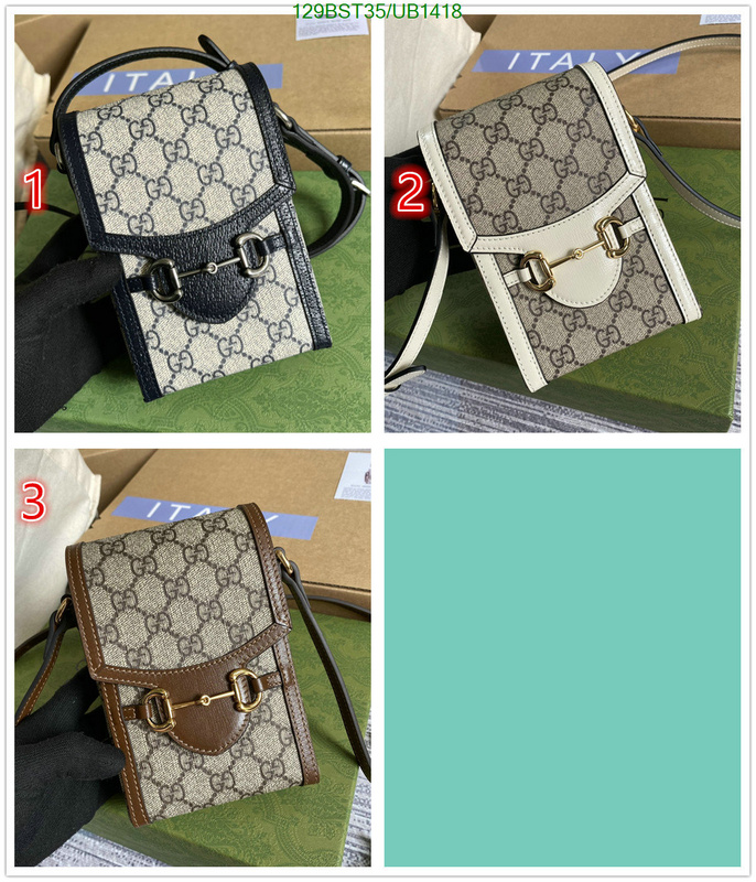 Gucci Bag-(Mirror)-Horsebit- Code: UB1418 $: 129USD