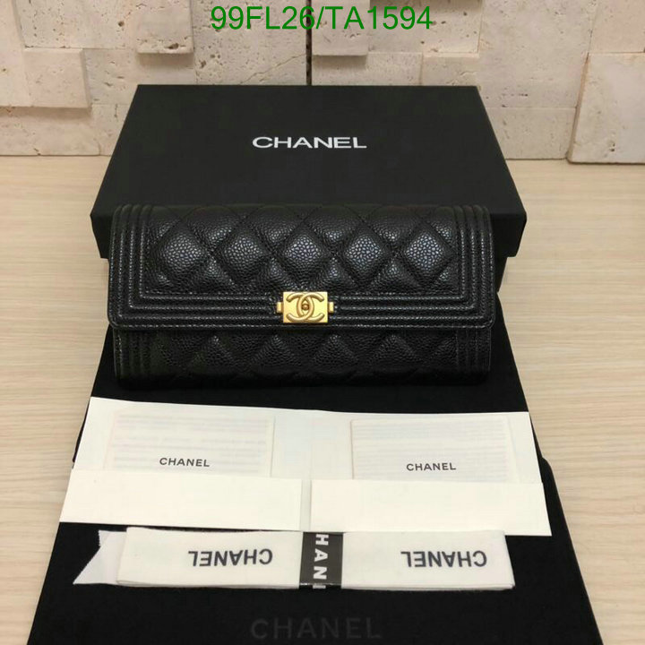 Chanel Bag-(Mirror)-Wallet- Code: TA1594 $: 99USD