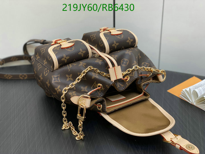 LV Bag-(Mirror)-Backpack- Code: RB6430 $: 219USD