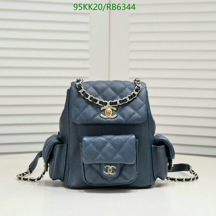 Chanel Bag-(4A)-Backpack- Code: RB6344 $: 95USD