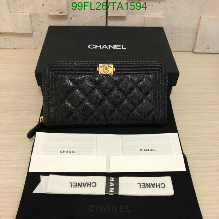 Chanel Bag-(Mirror)-Wallet- Code: TA1594 $: 99USD