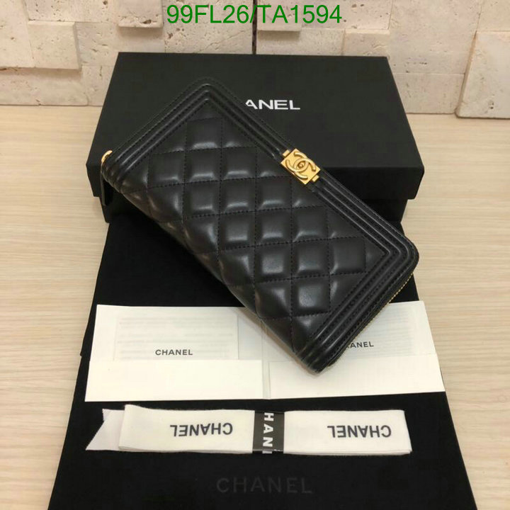 Chanel Bag-(Mirror)-Wallet- Code: TA1594 $: 99USD