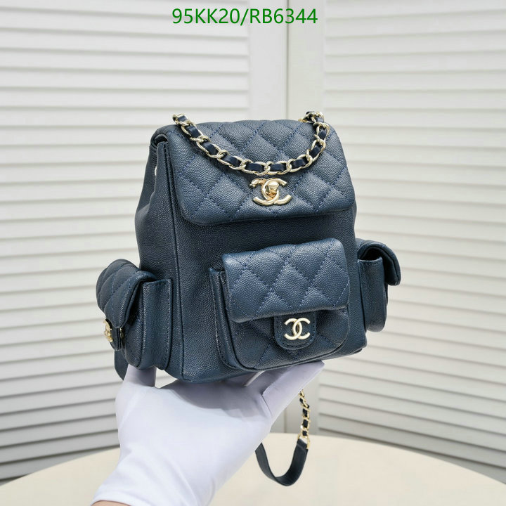 Chanel Bag-(4A)-Backpack- Code: RB6344 $: 95USD