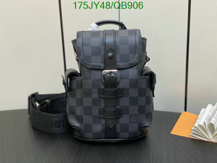 LV Bag-(Mirror)-Backpack- Code: QB906 $: 175USD