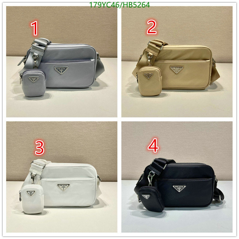 Prada Bag-(Mirror)-Diagonal- Code: ZB5264 $: 179USD