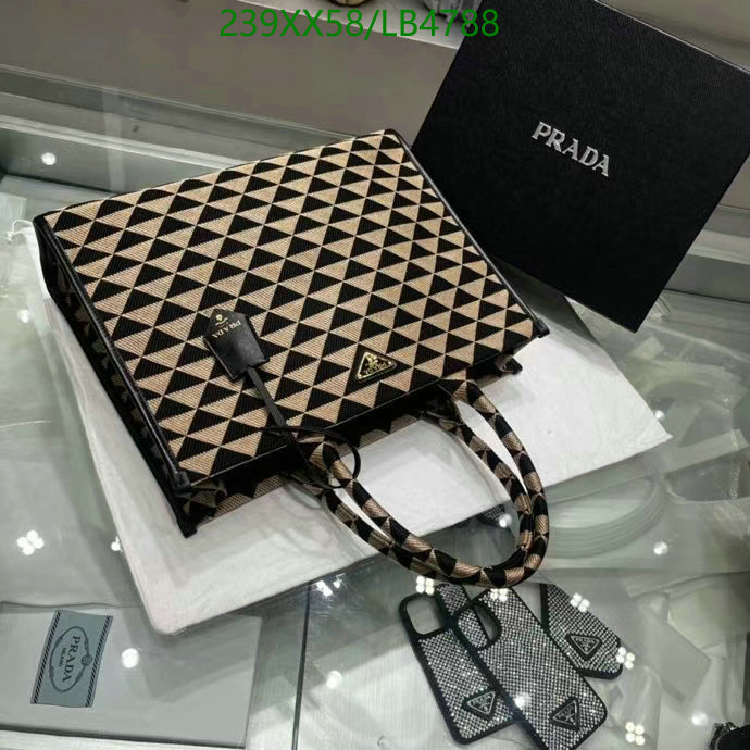 Prada Bag-(Mirror)-Handbag- Code: LB4788 $: 239USD