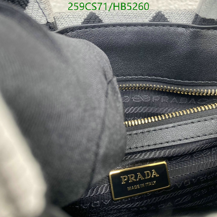 Prada Bag-(Mirror)-Handbag- Code: ZB5260 $: 259USD