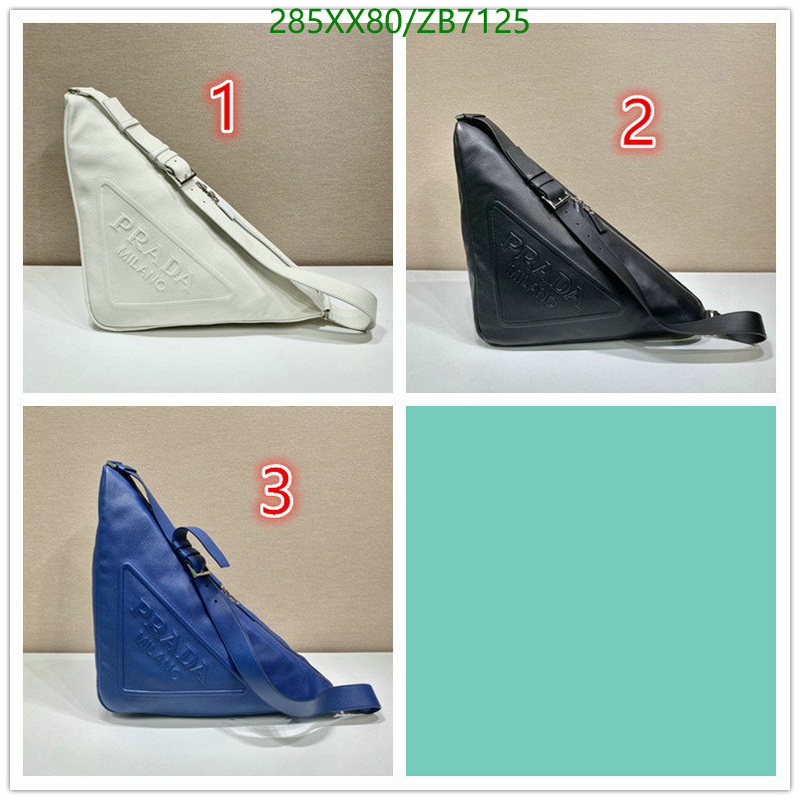 Prada Bag-(Mirror)-Triangle- Code: ZB7125 $: 285USD