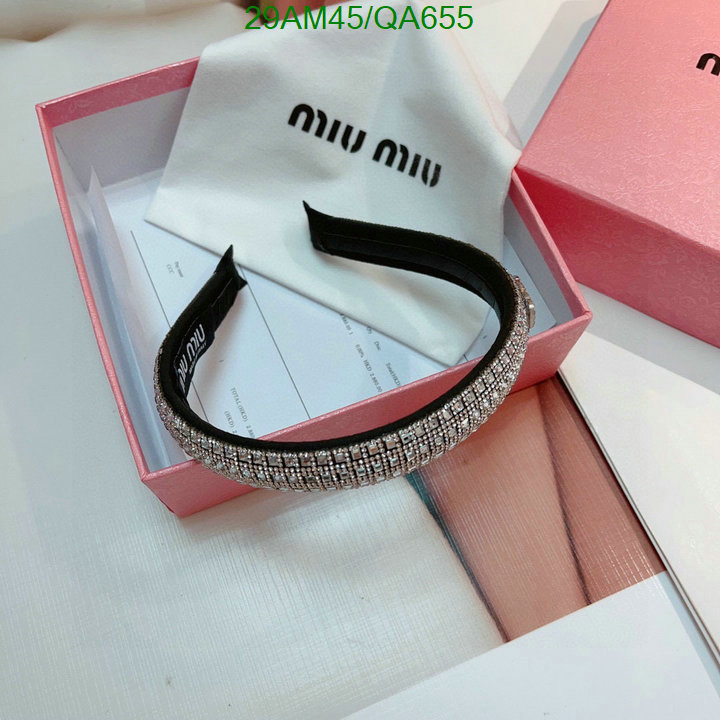 Headband-MIU MIU Code: QA655 $: 29USD