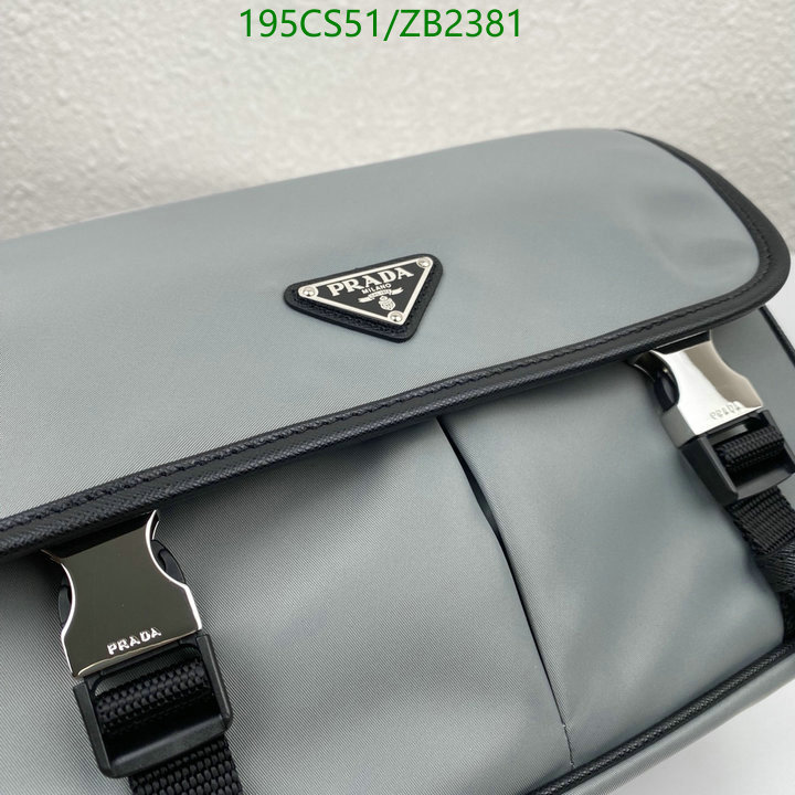 Prada Bag-(Mirror)-Diagonal- Code: ZB2381 $: 195USD