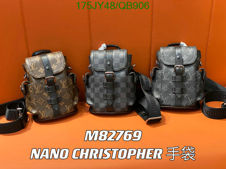 LV Bag-(Mirror)-Backpack- Code: QB906 $: 175USD