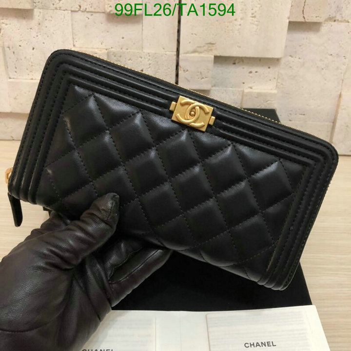 Chanel Bag-(Mirror)-Wallet- Code: TA1594 $: 99USD