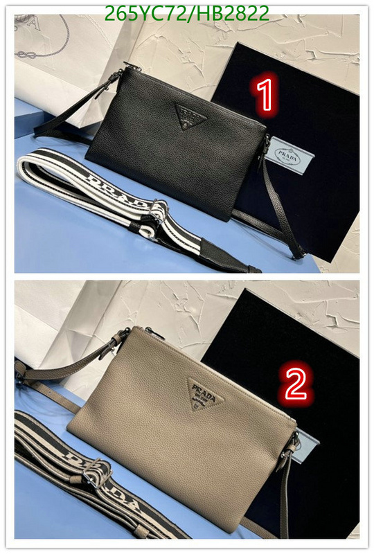 Prada Bag-(Mirror)-Diagonal- Code: HB2822 $: 265USD