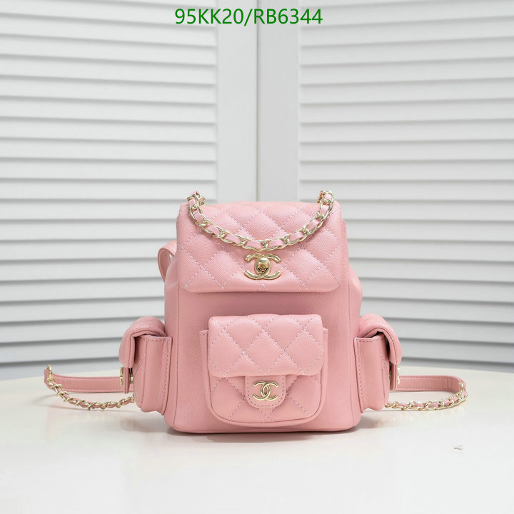 Chanel Bag-(4A)-Backpack- Code: RB6344 $: 95USD