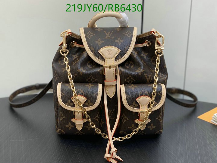 LV Bag-(Mirror)-Backpack- Code: RB6430 $: 219USD