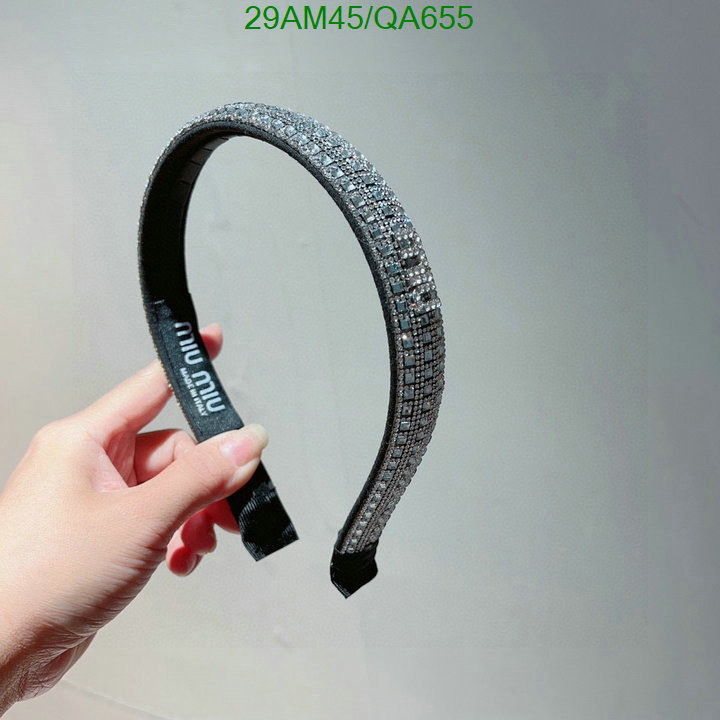Headband-MIU MIU Code: QA655 $: 29USD
