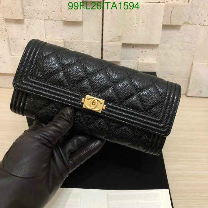 Chanel Bag-(Mirror)-Wallet- Code: TA1594 $: 99USD