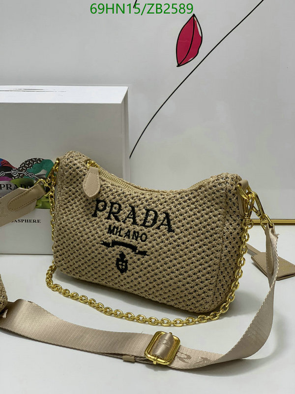 Prada Bag-(4A)-Re-Edition 2005 Code: ZB2589 $: 69USD