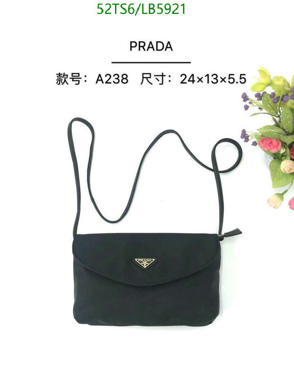 Prada Bag-(4A)-Diagonal- Code: LB5921 $: 52USD