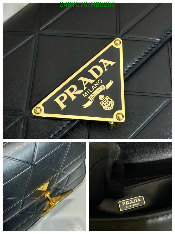 Prada Bag-(Mirror)-Diagonal- Code: ZB5263 $: 249USD