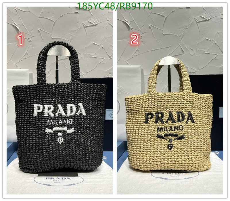 Prada Bag-(Mirror)-Handbag- Code: RB9170 $: 185USD