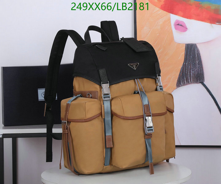 Prada Bag-(Mirror)-Backpack- Code: LB2181 $: 249USD