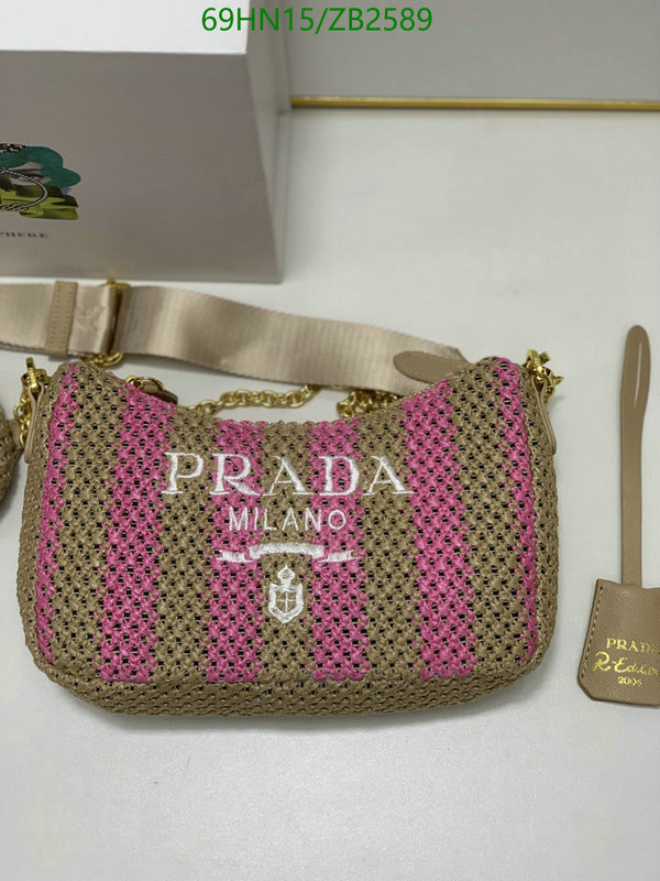 Prada Bag-(4A)-Re-Edition 2005 Code: ZB2589 $: 69USD