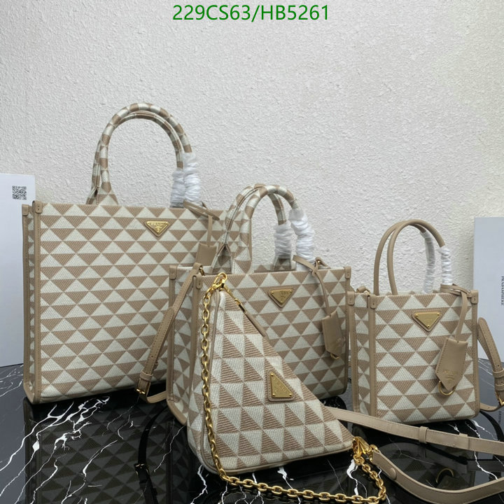 Prada Bag-(Mirror)-Diagonal- Code: ZB5261 $: 229USD