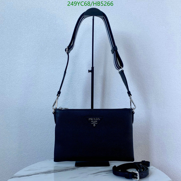 Prada Bag-(Mirror)-Handbag- Code: ZB5266 $: 249USD