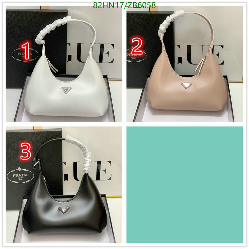 Prada Bag-(4A)-Handbag- Code: ZB6058 $: 82USD