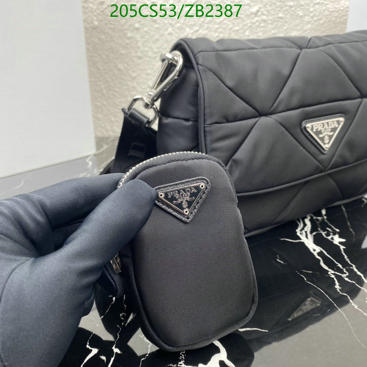 Prada Bag-(Mirror)-Diagonal- Code: ZB2387 $: 205USD