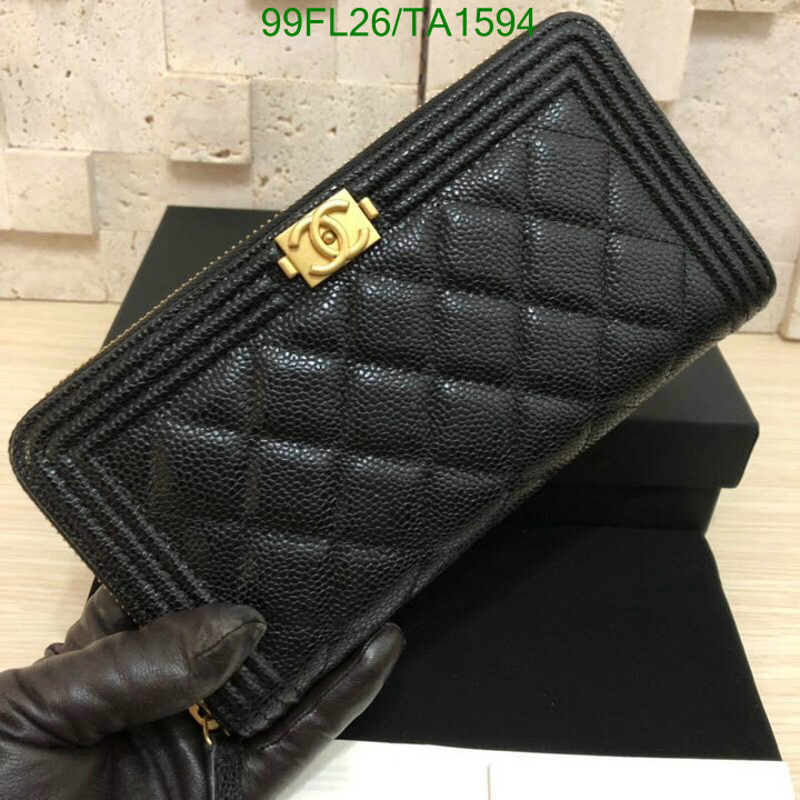 Chanel Bag-(Mirror)-Wallet- Code: TA1594 $: 99USD