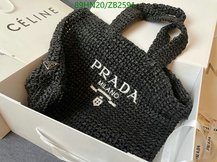 Prada Bag-(4A)-Handbag- Code: ZB2591 $: 89USD