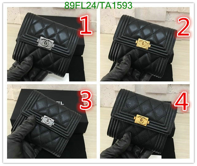 Chanel Bag-(Mirror)-Wallet- Code: TA1593 $: 89USD